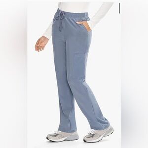 Straight Leg Scrub Pants for Women Rock Grey Size L